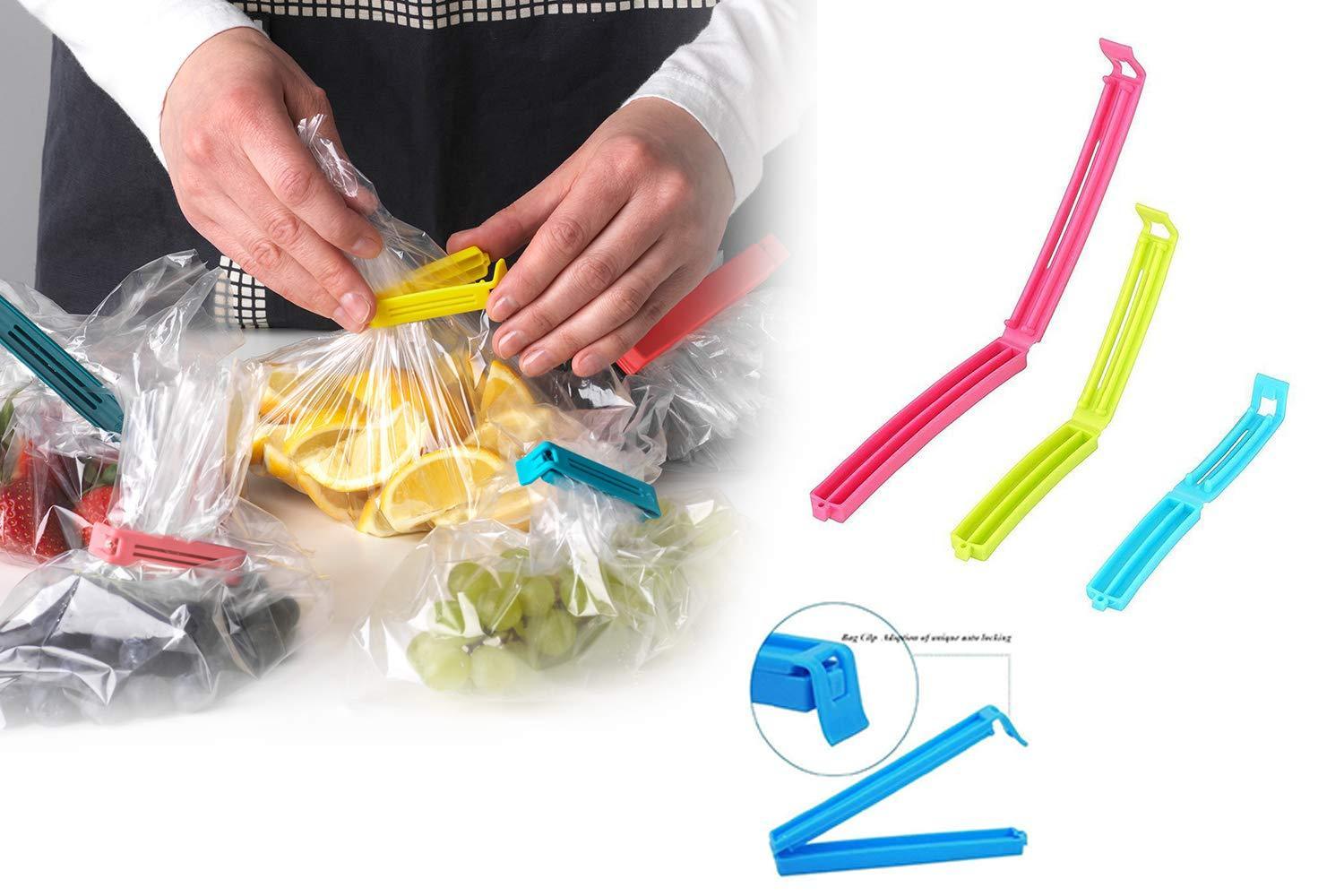 0105 Plastic Snack Bag Clip Sealer Set (18 Pcs, Multicolour) - SkyShopy 0105 Plastic Snack Bag Clip Sealer Set (18 Pcs, Multicolour) - SkyShopy